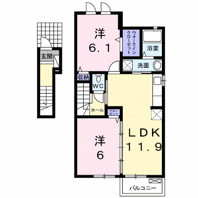 セレノ・カーサＢ 201【管理NO：1-019973602-02010】 ★家具家電は申し込み後に搬入します★の外観画像