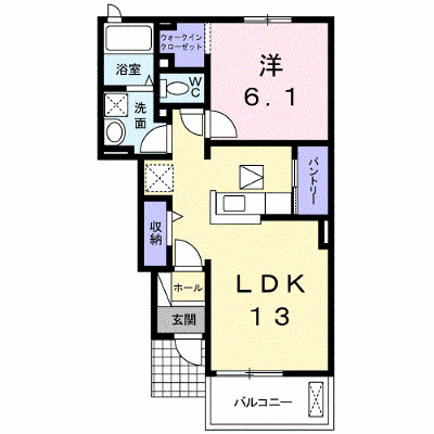 プラージュⅡ 102【管理NO：1-018596602-01020】 ★家具家電は申し込み後に搬入します★の外観画像