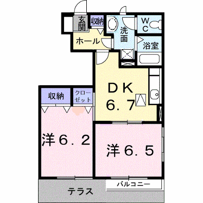 バウムＢ 101【管理NO：1-012889202-01010】 ★家具家電は申し込み後に搬入します★の物件写真1