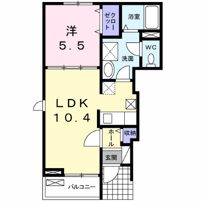 エーデルワイス 101【管理NO：1-017977601-01010】 ★家具家電は申し込み後に搬入します★ ★2026年09月中旬入居可能★の外観画像