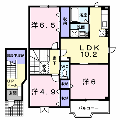 パルーデⅠ 204【管理NO：1-011725801-02040】 ★家具家電は申し込み後に搬入します★ ★2026年09月中旬入居可能★の外観画像