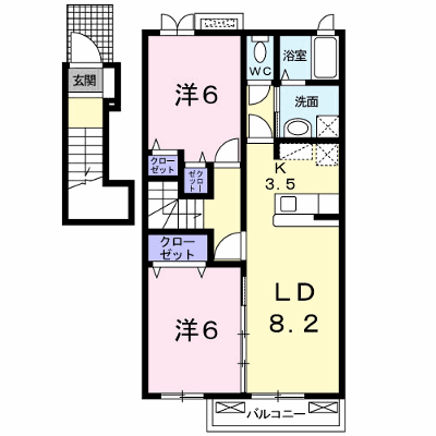 ギャラクシーⅠ 204【管理NO：1-016254601-02040】 ★家具家電は申し込み後に搬入します★ ★2026年09月中旬入居可能★の外観画像