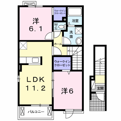 ユニゾン・Ｍ 201【管理NO：1-018428901-02010】 ★家具家電は申し込み後に搬入します★の外観画像