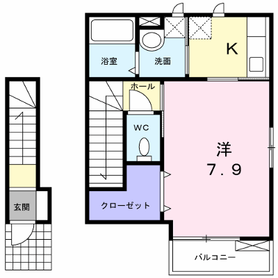 クレメント 203【管理NO：1-015612101-02030】 ★家具家電は申し込み後に搬入します 2026年09月上旬入居可能の外観画像