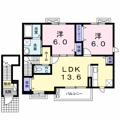 ナックサクラニュータウンＢ 202【管理NO：1-017502102-02020】 ★家具家電は申し込み後に搬入します★ ★2026年09月中旬入居可能★の外観画像