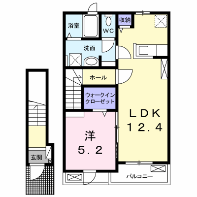 カーサ　コモダ 203【管理NO：1-027063401-02030】 ★家具家電は申し込み後に搬入します★の外観画像