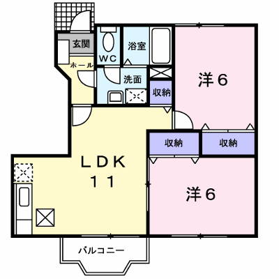 サン　フラワーⅢ 102【管理NO：1-011799703-01020】 ★家具家電は申し込み後に搬入します★ ★2026年09月上旬入居可能★の外観画像