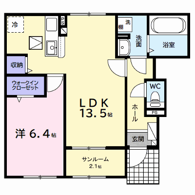 メロー　ウインド 102【管理NO：1-027741601-01020】 ★家具家電は申し込み後に搬入します★ ★2026年09月中旬入居可能★の外観画像