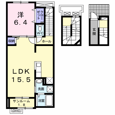 フレシール 303【管理NO：1-021051201-03030】 ★家具家電は申し込み後に搬入します★ ★2026年09月下旬入居可能★の外観画像