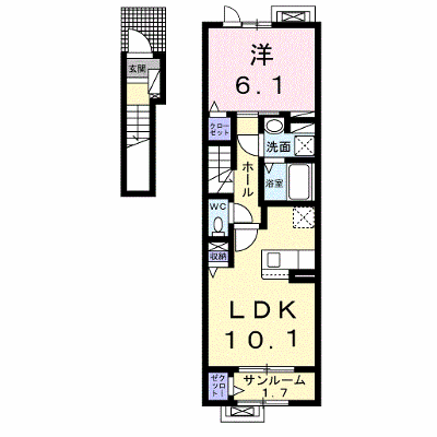 ヒカルサ高岡角イースト 203【管理NO：1-027529601-02030】 ★家具家電は申し込み後に搬入します 2026年08月下旬入居可能の外観画像