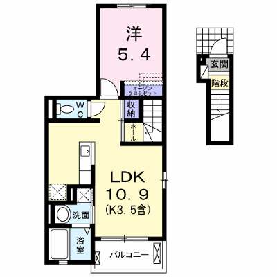 ヴィオレッタ 201【管理NO：1-022040501-02010】 ★家具家電は申し込み後に搬入します 2026年09月上旬入居可能の外観画像