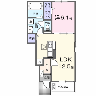 メゾン　リアン 104【管理NO：1-028716201-01040】 ★家具家電は申し込み後に搬入します 2026年12月上旬入居可能の外観画像
