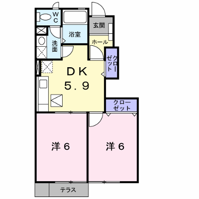 ラベンダー 103【管理NO：1-010780101-01030】 ★家具家電は申し込み後に搬入します★の外観画像