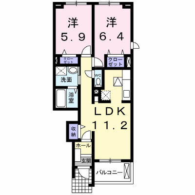 サンレミ・国森Ｂ 105【管理NO：1-015188302-01040】 ★家具家電は申し込み後に搬入します★ ★2026年09月下旬入居可能★の外観画像