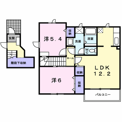 ラ・セゾンⅡ 202【管理NO：1-012674801-02020】 ★家具家電は申し込み後に搬入します★ ★2026年09月上旬入居可能★の外観画像