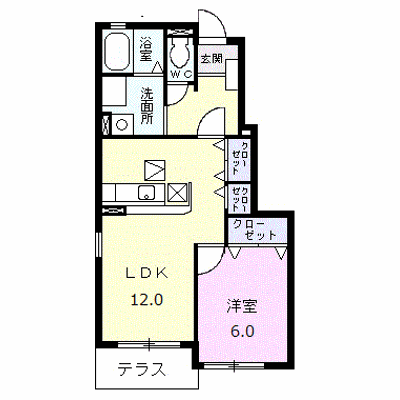 アウローラＳⅢ 105【管理NO：1-013894303-01040】 ★家具家電は申し込み後に搬入します★ ★2026年09月上旬入居可能★の外観画像