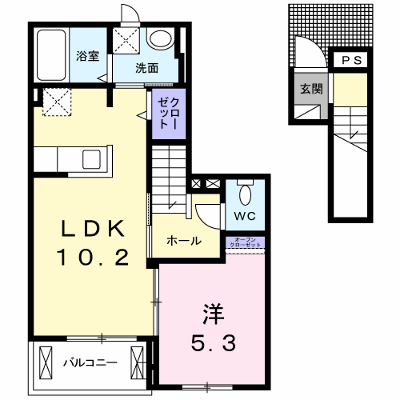 コンセルヴェ　常願 203【管理NO：1-022668201-02030】 ★家具家電は申し込み後に搬入します★ ★2026年09月上旬入居可能★の外観画像