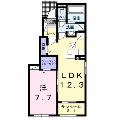グランさくら 101【管理NO：1-026923401-01010】 ★家具家電は申し込み後に搬入します★ ★2026年09月上旬入居可能★の外観画像