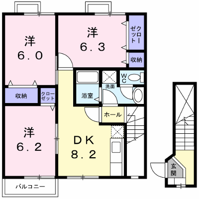 アヴニール　Ｂ棟 202【管理NO：1-010128602-02020】 ★家具家電は申し込み後に搬入します★ ★2026年08月下旬入居可能★の外観画像