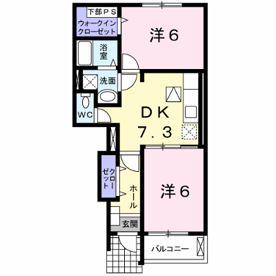 インフィニティＡ 103【管理NO：1-015496001-01030】 ★家具家電は申し込み後に搬入します★ ★2026年09月下旬入居可能★の外観画像