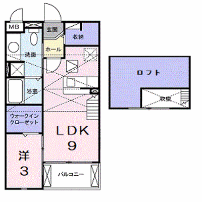 サンルーラルＢ 203【管理NO：1-017763402-02030】 ★家具家電は申し込み後に搬入します 2026年09月中旬入居可能の外観画像