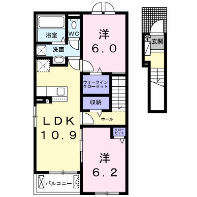 カーム　ブリーズ木津川 205【管理NO：1-026940401-02040】 ★家具家電は申し込み後に搬入します★ ★2026年09月中旬入居可能★の外観画像