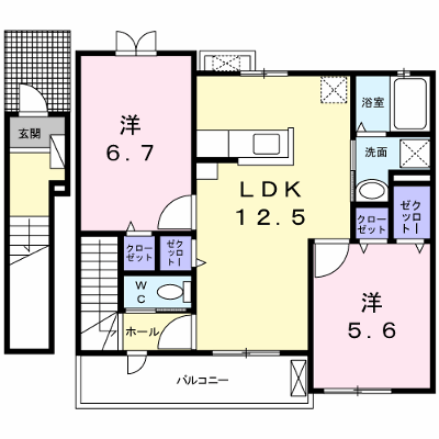 ジェルメ 201【管理NO：1-021061501-02010】 ★家具家電は申し込み後に搬入します★ ★2026年09月中旬入居可能★の外観画像