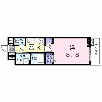 シャトーエレガント 108【管理NO：1-026763801-01070】 ★家具家電は申し込み後に搬入します★ ★2026年09月中旬入居可能★の外観画像