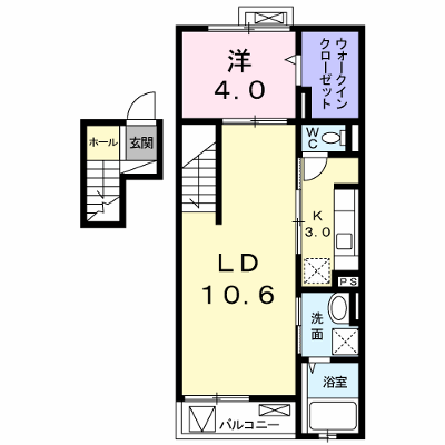 Ｌａ　Ｌｕｃｅ 401【管理NO：1-018506001-04010】 ★家具家電は申し込み後に搬入します★の外観画像