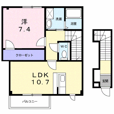 イノセント　エンジェル 206【管理NO：1-011940801-02050】 ★家具家電は申し込み後に搬入します★ ★2026年08月下旬入居可能★の外観画像