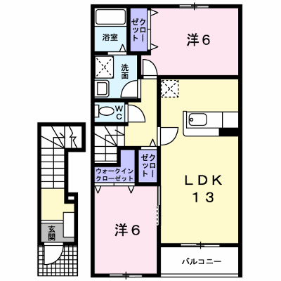 ソレイユⅡ 202【管理NO：1-013950102-02020】 ★家具家電は申し込み後に搬入します★ ★2026年10月上旬入居可能★の外観画像