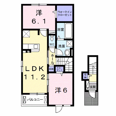 コーネリア西浜Ⅰ 201【管理NO：1-025424101-02010】 ★家具家電は申し込み後に搬入します★ ★2026年09月中旬入居可能★の外観画像