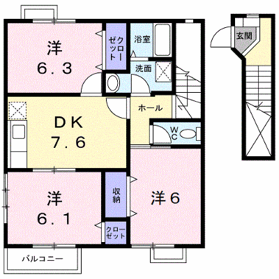 ヒロハウスＣ 202【管理NO：1-012013901-02020】 ★家具家電は申し込み後に搬入します★ ★2026年09月中旬入居可能★の外観画像
