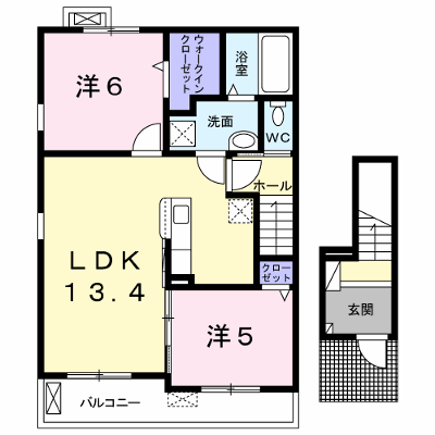 パーチェ 201【管理NO：1-026569401-02010】 ★家具家電は申し込み後に搬入します★ ★2026年09月中旬入居可能★の外観画像