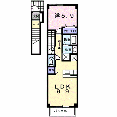 パーク・アヴェニューＢ 201【管理NO：1-011935702-02010】 ★家具家電は申し込み後に搬入します★ ★2026年11月下旬入居可能★の外観画像