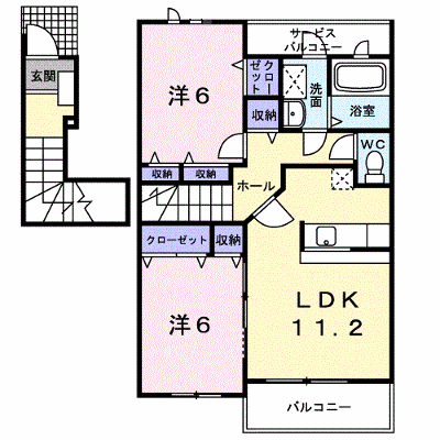 パンテオン　Ｂ 203【管理NO：1-014519002-02030】 ★家具家電は申し込み後に搬入します★の外観画像