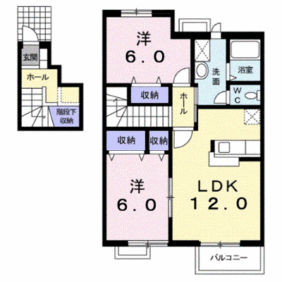 リヴィエールＢ 202【管理NO：1-011963401-02020】 ★家具家電は申し込み後に搬入します★の外観画像
