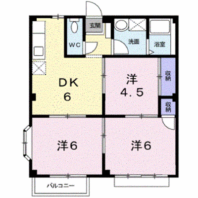 エルディム富士 203【管理NO：1-003931001-02030】 ★家具家電は申し込み後に搬入します★ ★2026年09月下旬入居可能★の外観画像