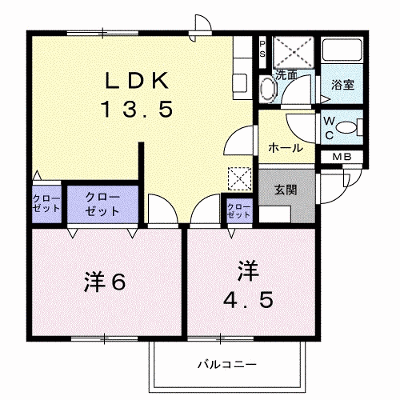 ひまわりＢ 103【管理NO：1-004814301-01030】 ★家具家電は申し込み後に搬入します★ ★2026年09月中旬入居可能★の外観画像