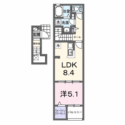 アクアプラ浅江７　Ⅰ 205【管理NO：1-027670201-02050】 ★家具家電は申し込み後に搬入します★ ★2026年09月中旬入居可能★の外観画像