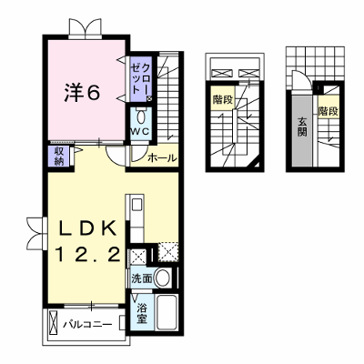 メゾン・ド・エスポワールＡ 303【管理NO：1-018646001-03030】 ★家具家電は申し込み後に搬入します★ ★2026年10月下旬入居可能★の外観画像