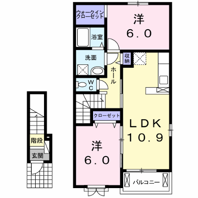 リバーサイド田久　Ⅱ 205【管理NO：1-018934602-02050】 ★家具家電は申し込み後に搬入します★ ★2026年09月中旬入居可能★の外観画像