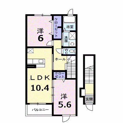 エレガンシア新郷Ⅱ 203【管理NO：1-016861901-02030】 ★家具家電は申し込み後に搬入します★の外観画像