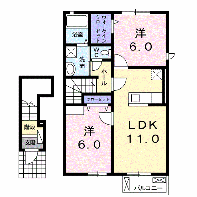 フォーマルハウトⅡ 203【管理NO：1-019200202-02030】 ★家具家電は申し込み後に搬入します★ ★2026年09月上旬入居可能★の外観画像