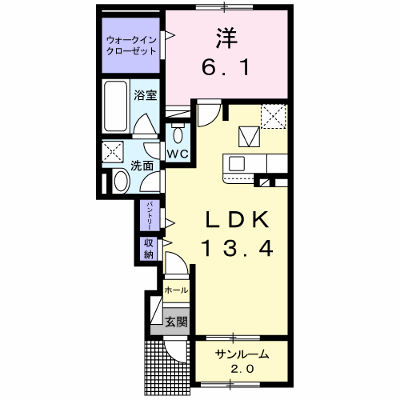 レジデンス・サンリット　Ⅰ 102【管理NO：1-024868601-01020】 ★家具家電は申し込み後に搬入します★ ★2026年09月上旬入居可能★の外観画像