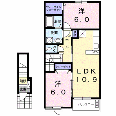 フィオーレ　月 202【管理NO：1-021926001-02020】 ★家具家電は申し込み後に搬入します 2026年09月中旬入居可能の外観画像