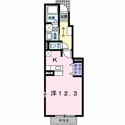 グランシェーヌＷ 104【管理NO：1-011956602-01040】 ★家具家電は申し込み後に搬入します★ ★2026年09月上旬入居可能★の外観画像
