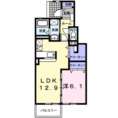 セイント　ポラリス 103【管理NO：1-019361901-01030】 ★家具家電は申し込み後に搬入します★ ★2026年09月上旬入居可能★の外観画像