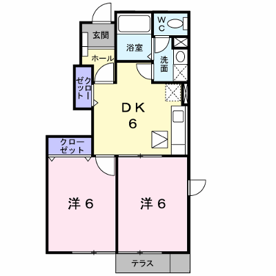 メゾンかつまた　西棟 101【管理NO：1-010815802-01010】 ★家具家電は申し込み後に搬入します★ ★2026年09月中旬入居可能★の外観画像