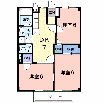 サニーハウス 203【管理NO：1-009614501-02030】 ★家具家電は申し込み後に搬入します★の外観画像